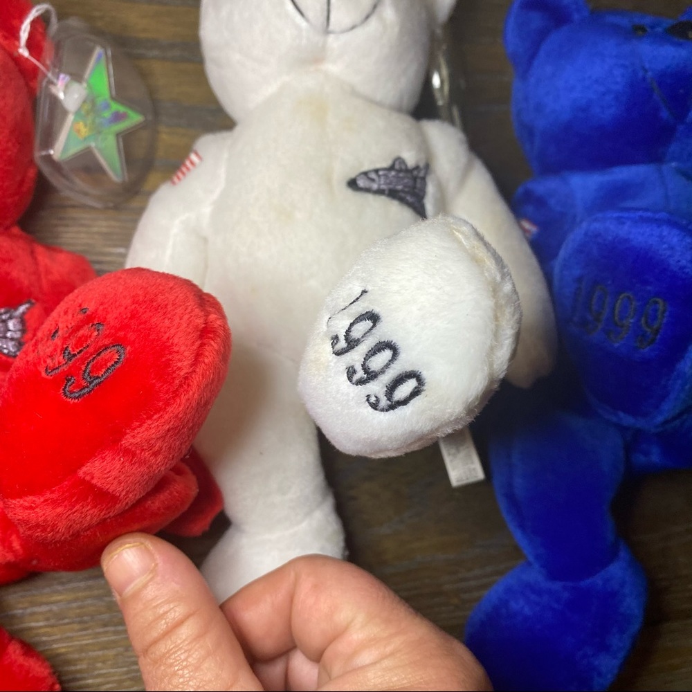 SET 3 CollectiCritters Beanie Plush Bears Senators - Picture 5 of 9